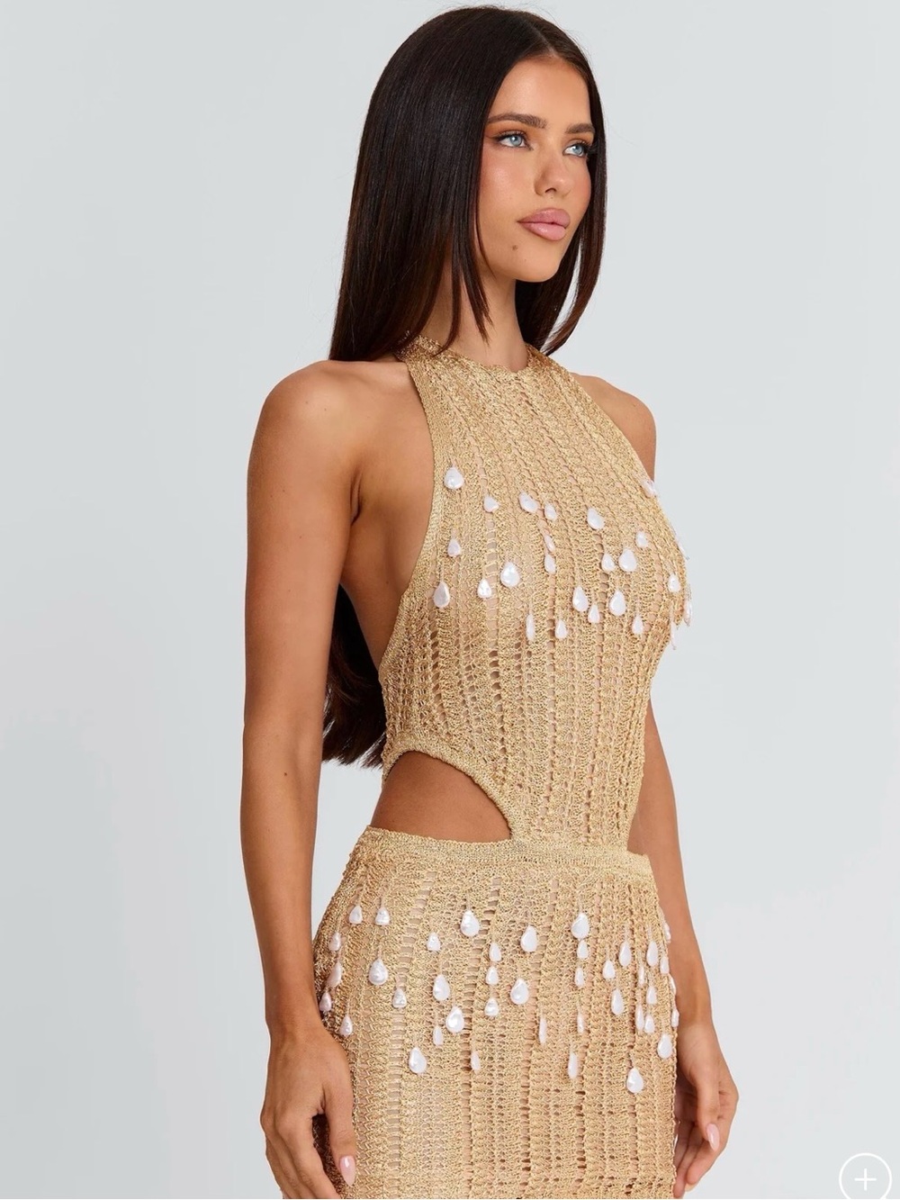 Outcast SURI MINI DRESS GOLD - Picture 2 of 4